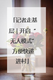 记者走基层｜开启“无人模式” 方便快递进村
